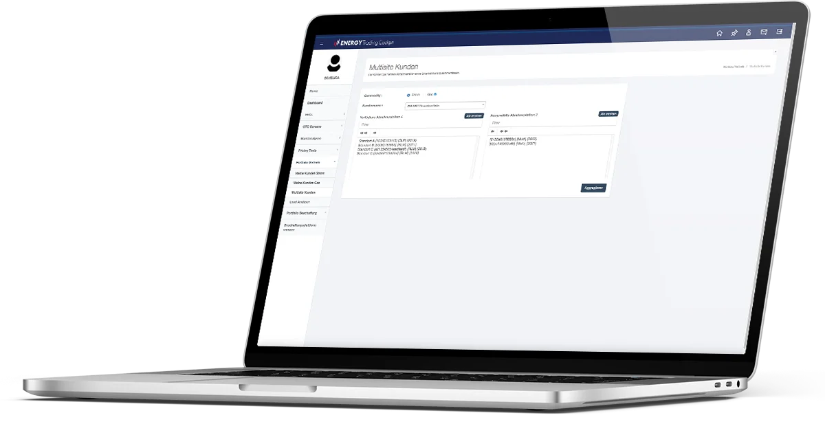 Energy Trading Cockpit • Multi Site Kunden